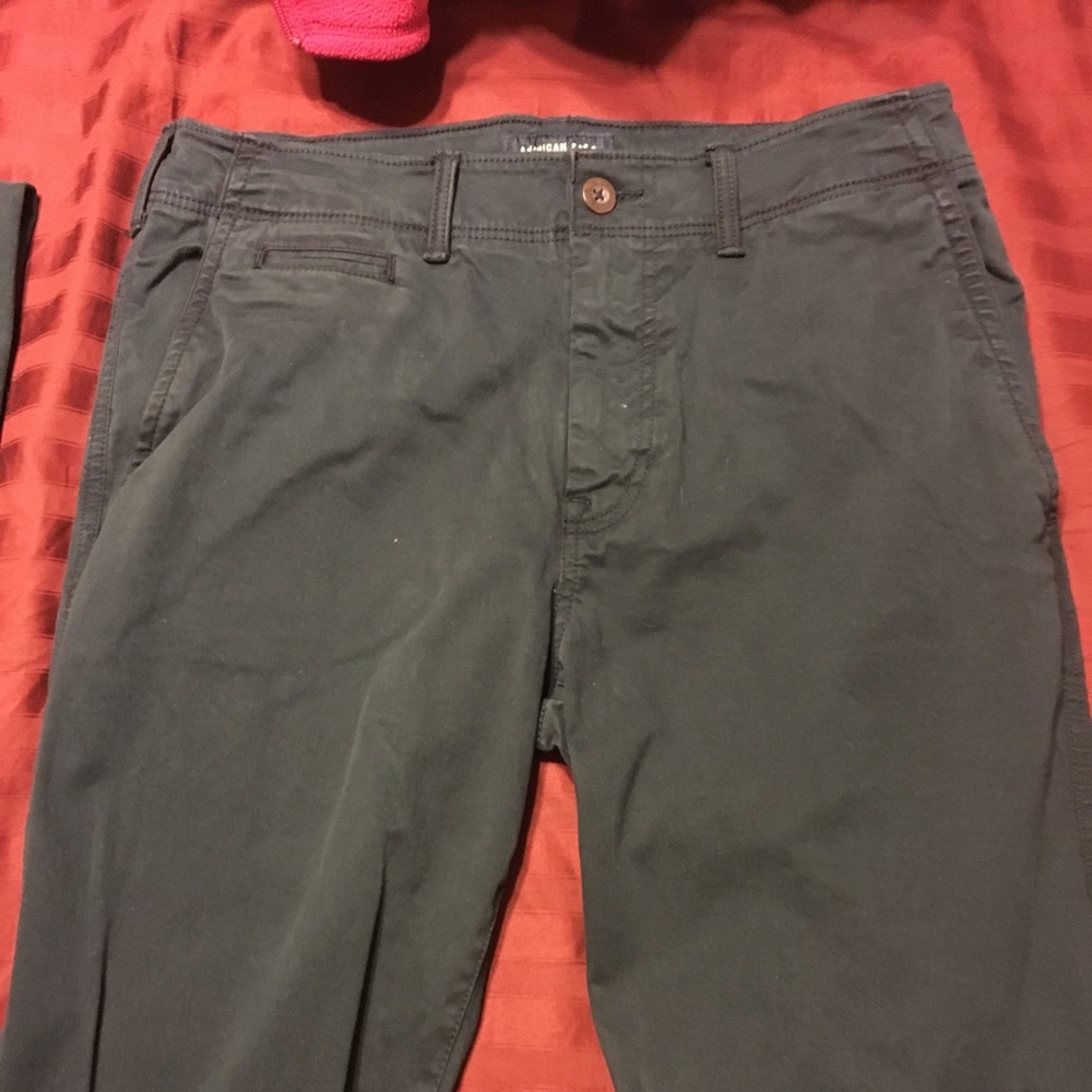 Navy athletic flex khaki pants